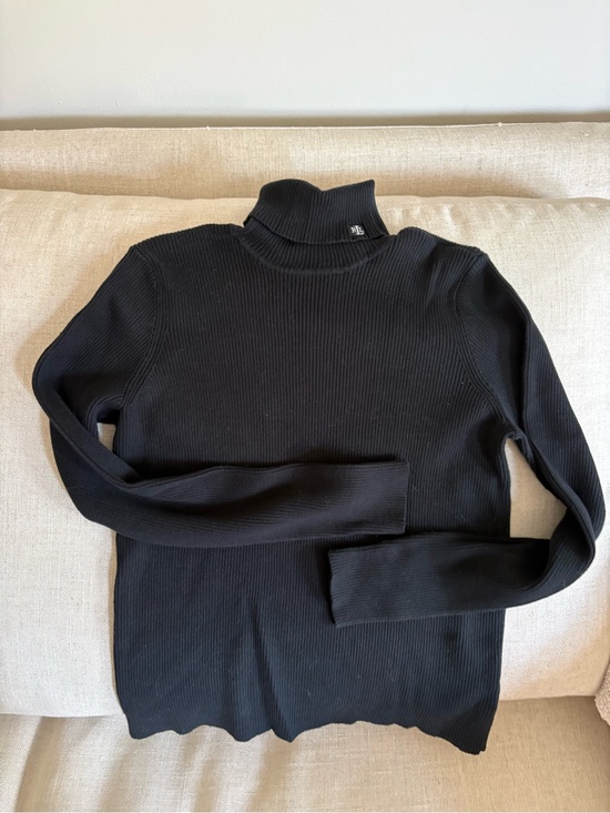 Ralph Lauren Sweaters - Ralph Lauren Black Ribbed Turtleneck Sweater